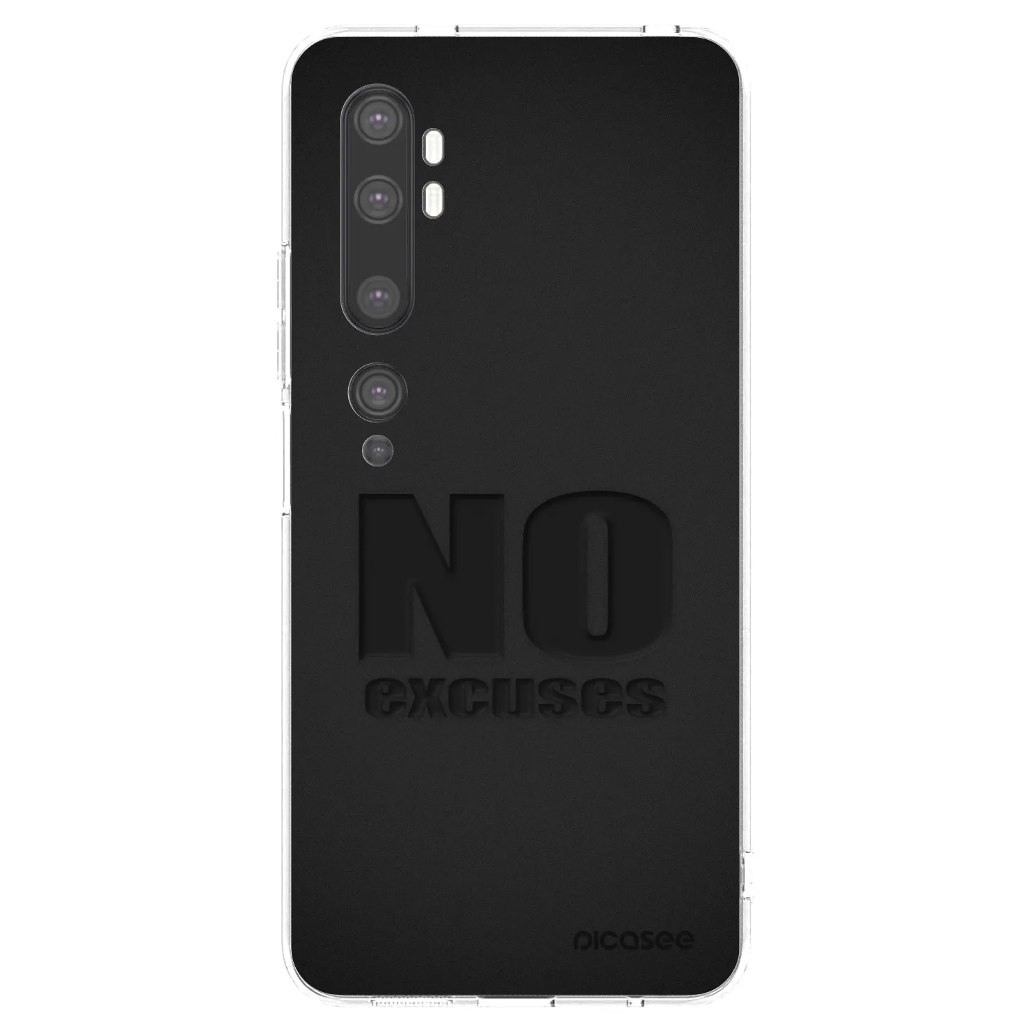 Picasee husă transparentă din silicon pentru Xiaomi Mi Note 10 (Pro) - No Excuses