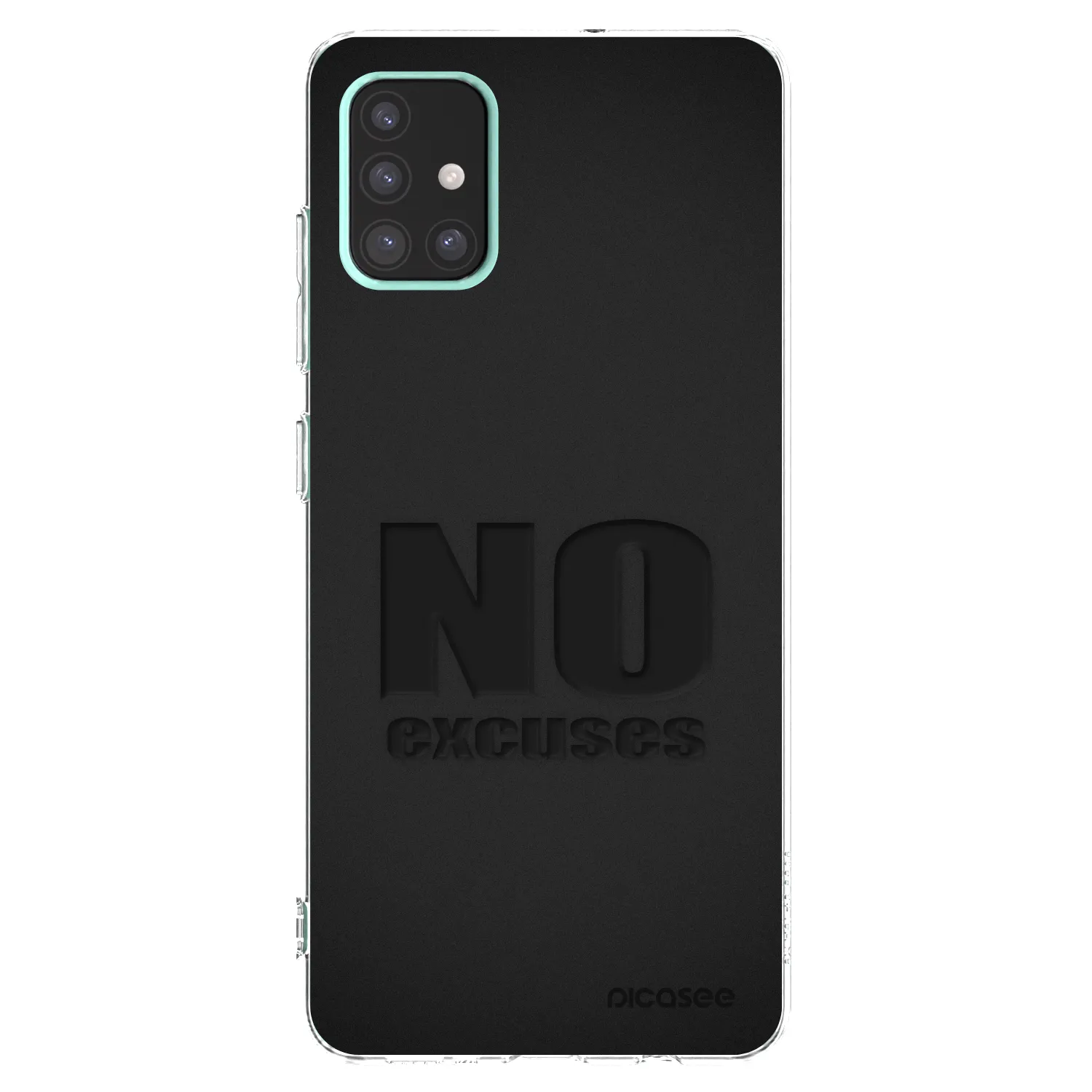 Picasee husă transparentă din silicon pentru Samsung Galaxy A51 A515F - No Excuses
