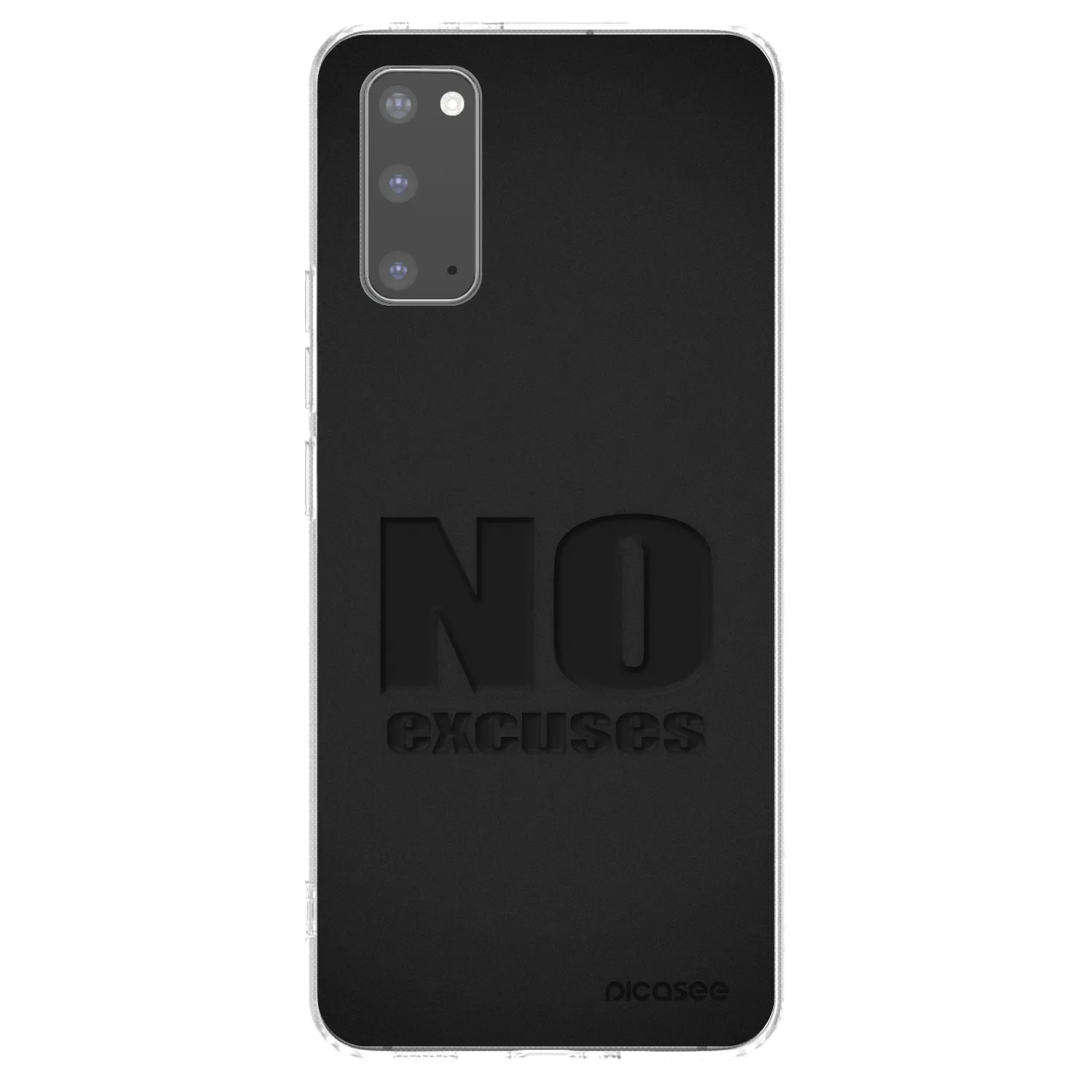 Picasee husă transparentă din silicon pentru Samsung Galaxy S20 G980F - No Excuses