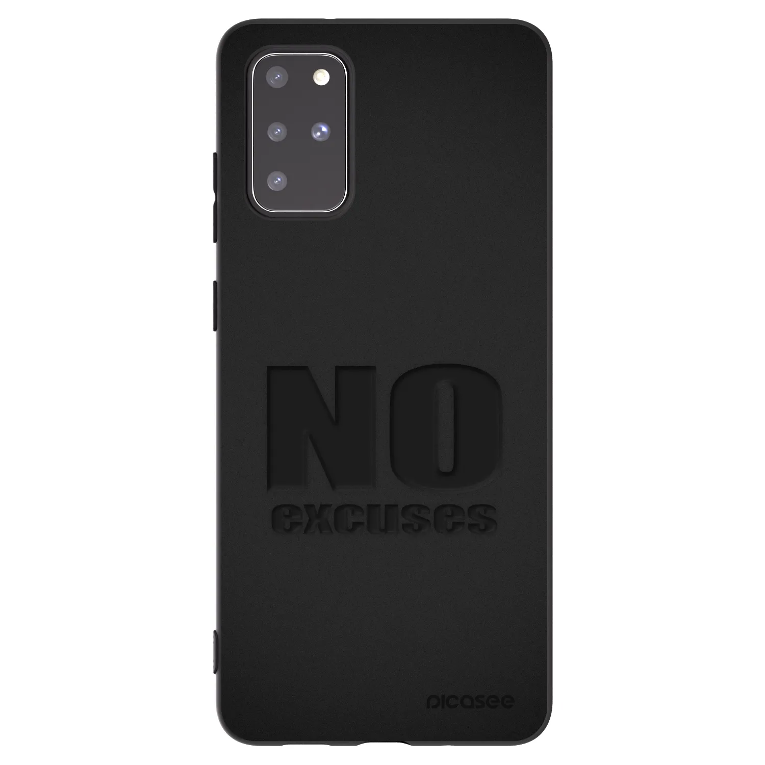 Picasee husă neagră din silicon pentru Samsung Galaxy S20+ G985F - No Excuses