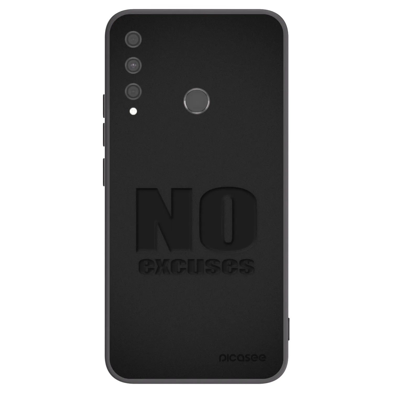 Picasee husă neagră din silicon pentru Huawei P40 Lite E - No Excuses