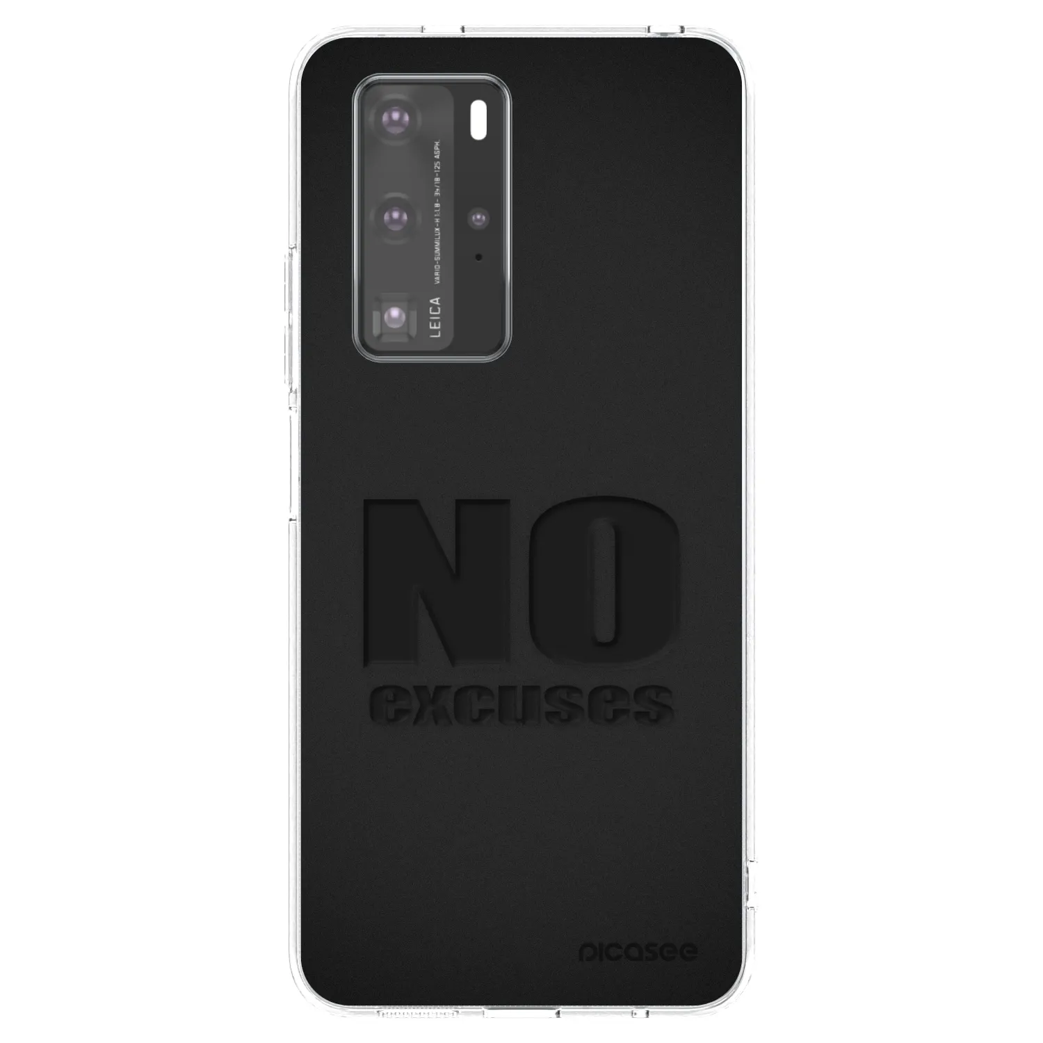 Picasee husă transparentă din silicon pentru Huawei P40 Pro - No Excuses