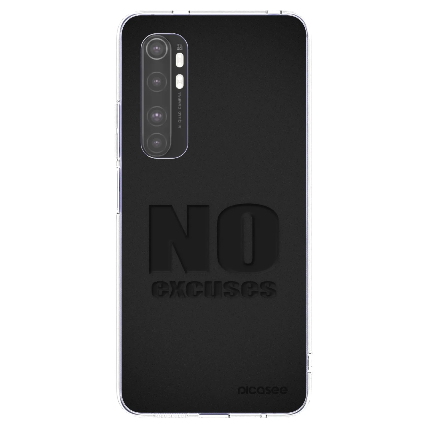 Picasee husă transparentă din silicon pentru Xiaomi Mi Note 10 Lite - No Excuses