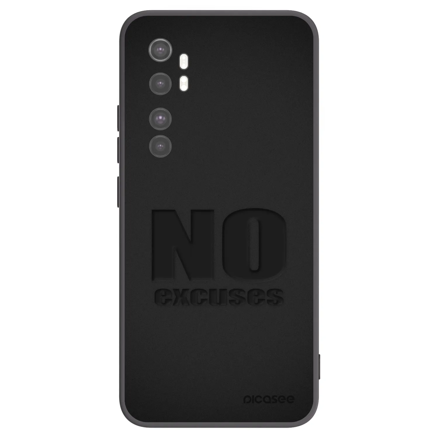 Picasee husă neagră din silicon pentru Xiaomi Mi Note 10 Lite - No Excuses