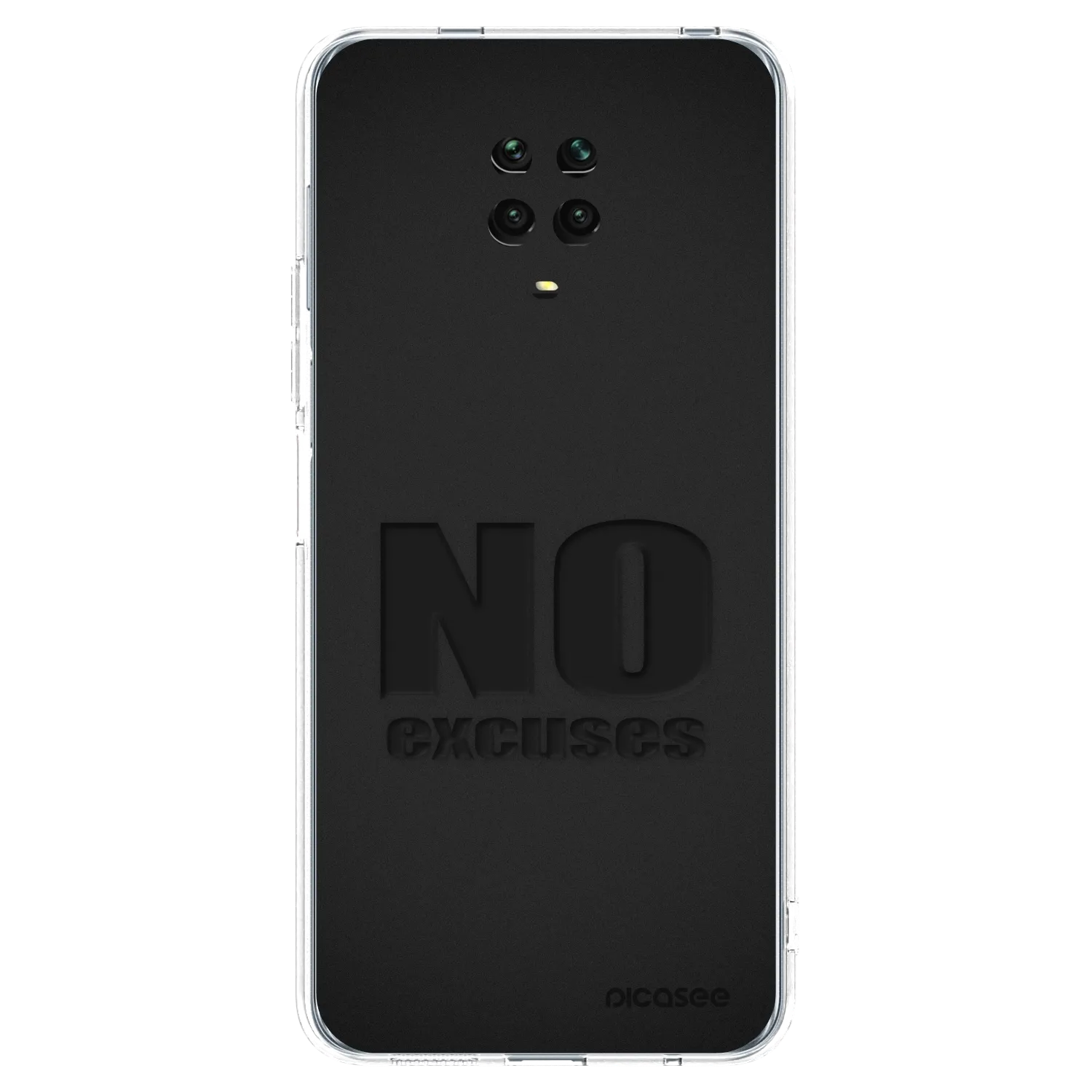 Picasee husă transparentă din silicon pentru Xiaomi Redmi Note 9S - No Excuses