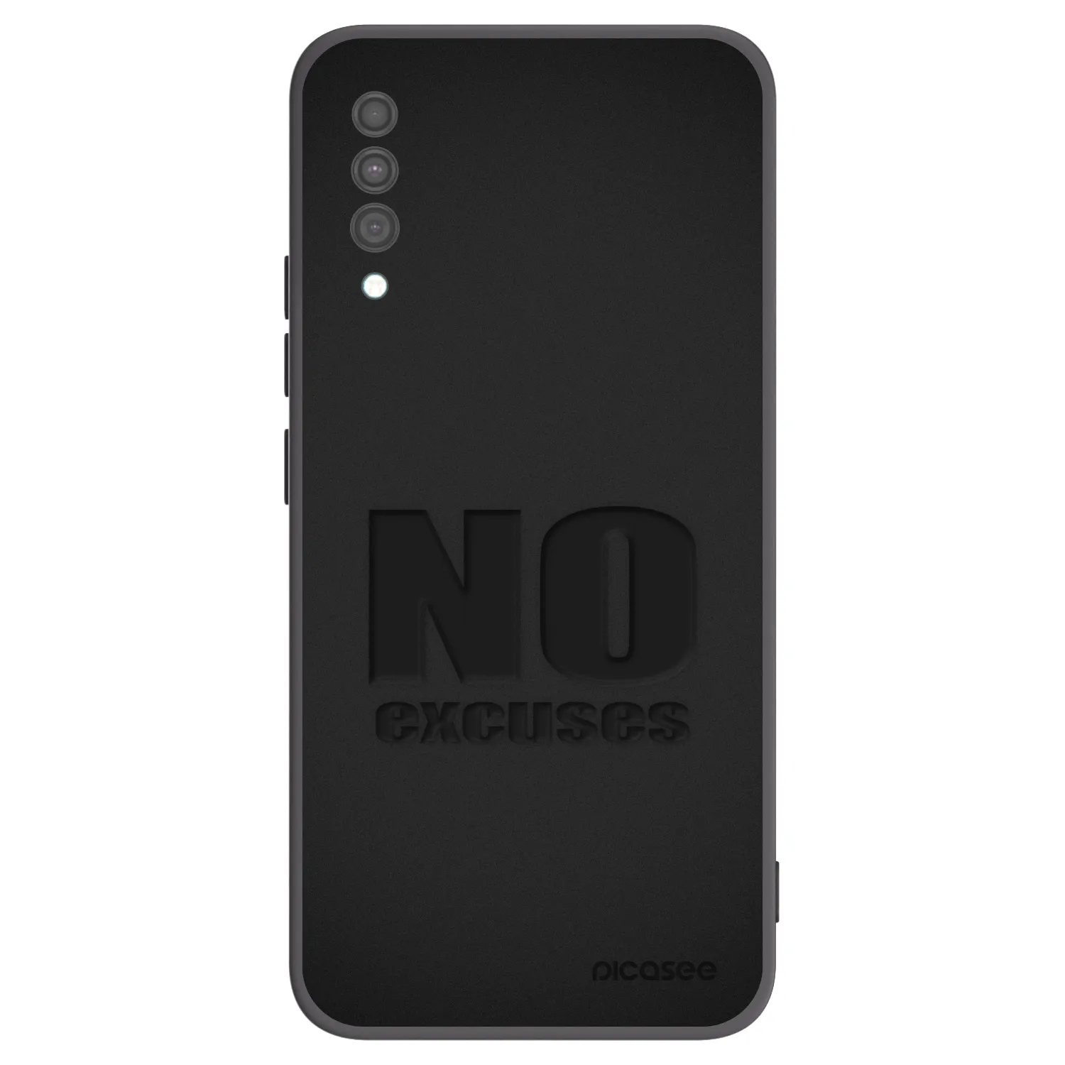 Picasee husă neagră din silicon pentru Samsung Galaxy A30s A307F - No Excuses