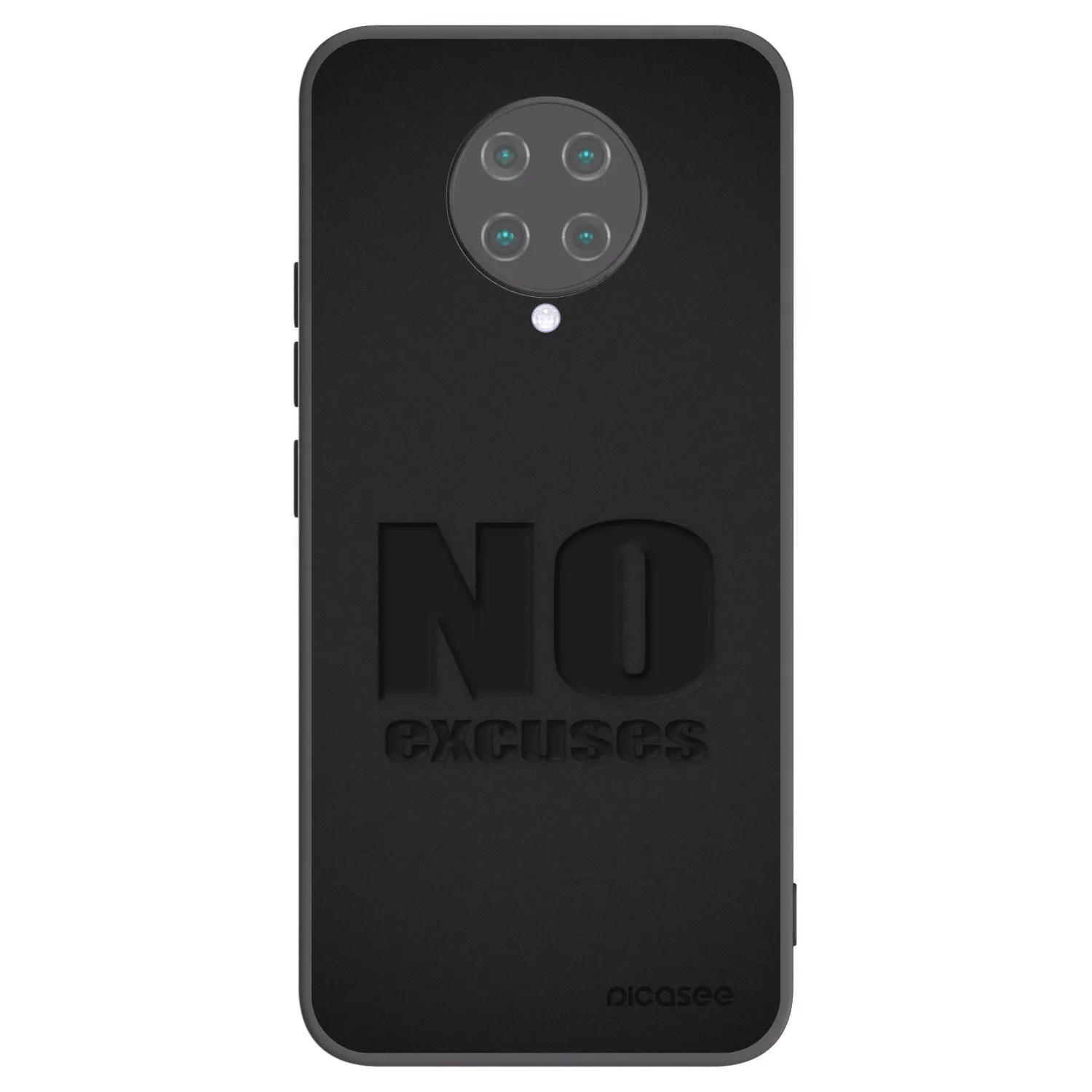 Picasee husă neagră din silicon pentru Xiaomi Poco F2 Pro - No Excuses