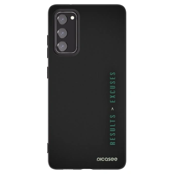 Picasee husă neagră din silicon pentru Samsung Galaxy S20 FE - Results x Excuses
