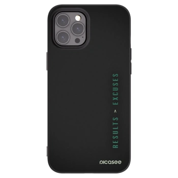 Picasee husă neagră din silicon pentru Apple iPhone 12 Pro Max - Results x Excuses