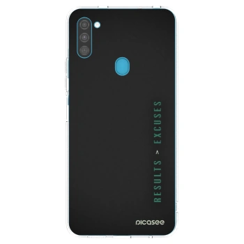 Picasee husă transparentă din silicon pentru Samsung Galaxy M11 - Results x Excuses