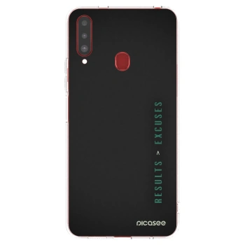 Picasee husă transparentă din silicon pentru Samsung Galaxy A20s - Results x Excuses