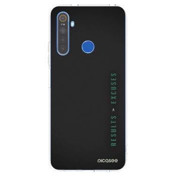 Picasee husă transparentă din silicon pentru Realme 5 - Results x Excuses