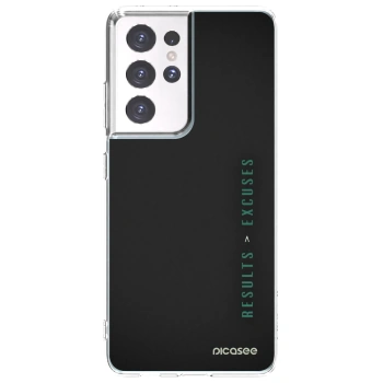 Picasee husă transparentă din silicon pentru Samsung Galaxy S21 Ultra 5G G998B - Results x Excuses