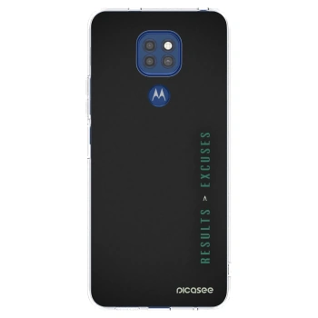 Picasee husă transparentă din silicon pentru Motorola Moto G9 Play - Results x Excuses