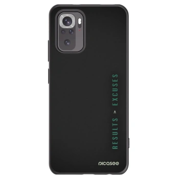 Picasee husă neagră din silicon pentru Xiaomi Redmi Note 10 - Results x Excuses