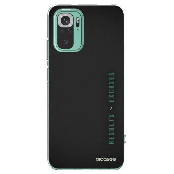 Picasee husă transparentă din silicon pentru Xiaomi Redmi Note 10 Pro - Results x Excuses