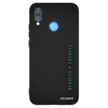 Picasee husă neagră din silicon pentru Huawei P20 Lite - Results x Excuses