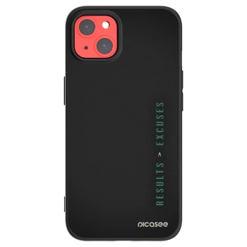 Picasee husă neagră din silicon pentru Apple iPhone 13 - Results x Excuses
