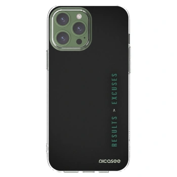 Picasee husă transparentă din silicon pentru Apple iPhone 13 Pro Max - Results x Excuses