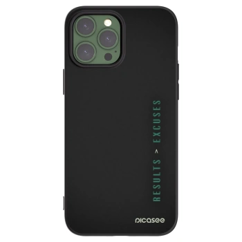 Picasee husă neagră din silicon pentru Apple iPhone 13 Pro Max - Results x Excuses