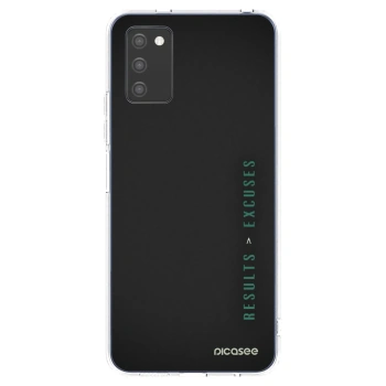 Picasee husă transparentă din silicon pentru Samsung Galaxy A02s A025G - Results x Excuses