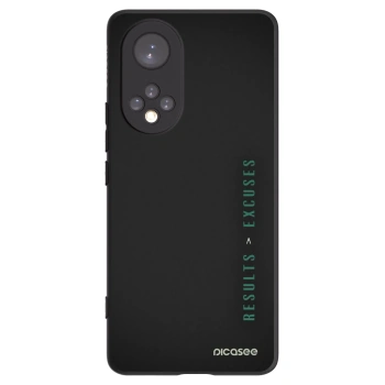 Picasee husă neagră din silicon pentru Huawei Nova 9 - Results x Excuses