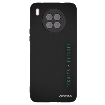 Picasee husă neagră din silicon pentru Huawei Nova 8i - Results x Excuses