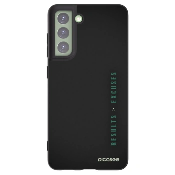 Picasee husă neagră din silicon pentru Samsung Galaxy S21 FE 5G - Results x Excuses