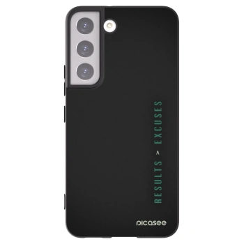 Picasee husă neagră din silicon pentru Samsung Galaxy S22 5G - Results x Excuses