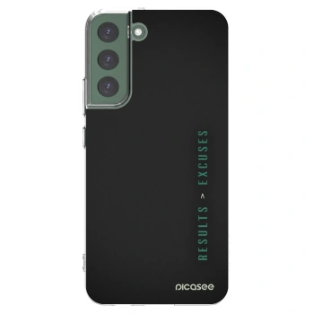 Picasee husă transparentă din silicon pentru Samsung Galaxy S22+ 5G - Results x Excuses