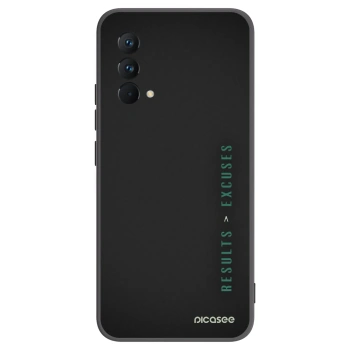 Picasee husă neagră din silicon pentru Realme GT Master Edition 5G - Results x Excuses