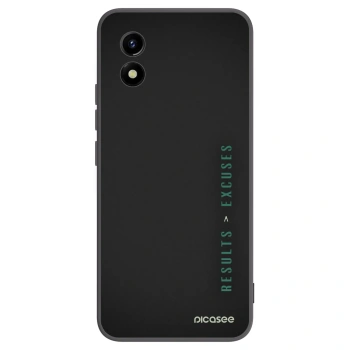 Picasee husă neagră din silicon pentru Vivo Y01 - Results x Excuses
