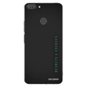 Picasee husă transparentă din silicon pentru Huawei P Smart - Results x Excuses