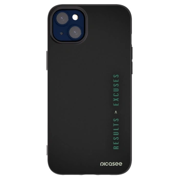 Picasee husă neagră din silicon pentru Apple iPhone 14 Plus - Results x Excuses