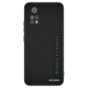 Picasee husă neagră din silicon pentru Xiaomi Poco M4 Pro - Results x Excuses