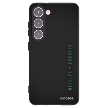 Picasee husă neagră din silicon pentru Samsung Galaxy S23 5G - Results x Excuses