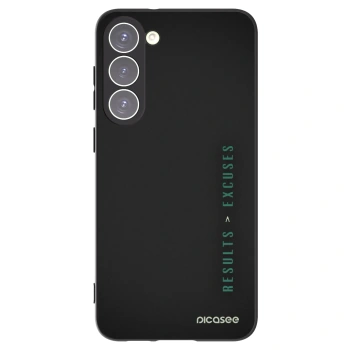 Picasee husă neagră din silicon pentru Samsung Galaxy S23+ 5G - Results x Excuses
