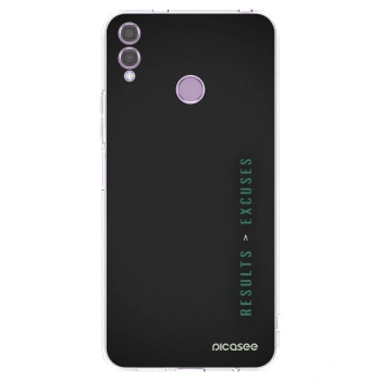 Picasee husă transparentă din silicon pentru Honor 8X - Results x Excuses