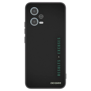 Picasee husă neagră din silicon pentru Xiaomi Redmi Note 12 5G - Results x Excuses
