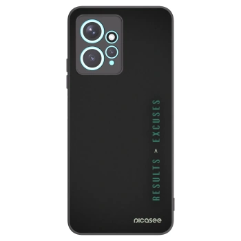 Picasee husă neagră din silicon pentru Xiaomi Redmi Note 12 4G - Results x Excuses