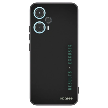 Picasee husă neagră din silicon pentru Xiaomi Poco F5 - Results x Excuses