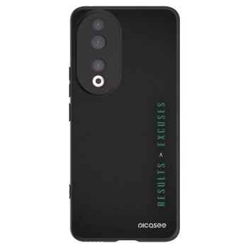 Picasee husă neagră din silicon pentru Honor 90 5G - Results x Excuses