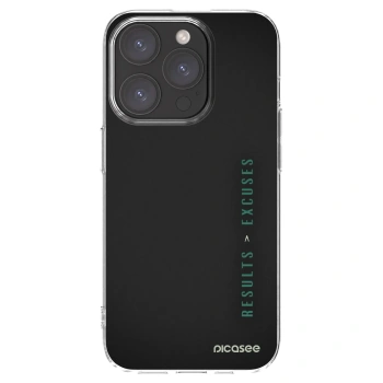 Picasee husă transparentă din silicon pentru Apple iPhone 15 Pro - Results x Excuses