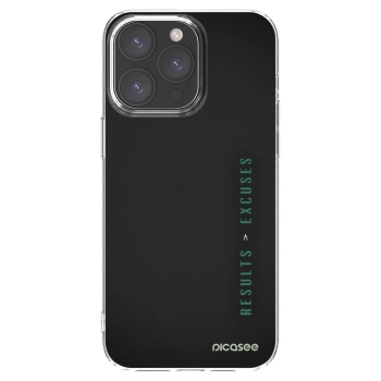 Picasee husă transparentă din silicon pentru Apple iPhone 15 Pro Max - Results x Excuses
