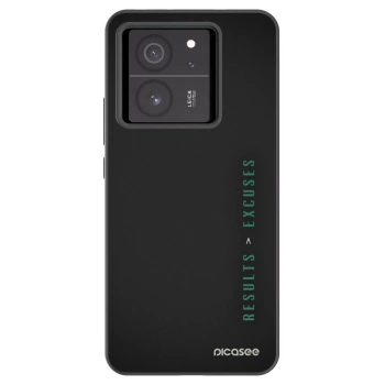 Picasee husă neagră din silicon pentru Xiaomi 13T - Results x Excuses