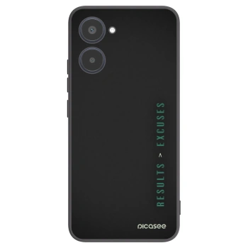 Picasee husă neagră din silicon pentru Realme 10 4G - Results x Excuses