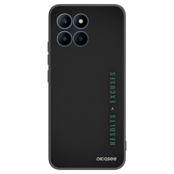 Picasee husă neagră din silicon pentru Honor 70 Lite - Results x Excuses