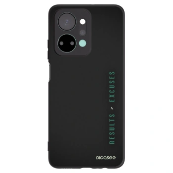 Picasee husă neagră din silicon pentru Honor X7a - Results x Excuses