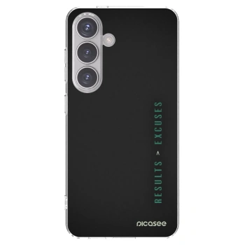 Picasee husă transparentă din silicon pentru Samsung Galaxy S24 S921B 5G - Results x Excuses