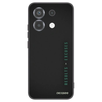 Picasee husă neagră din silicon pentru Xiaomi Poco X6 - Results x Excuses